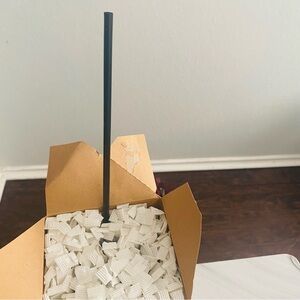 Bulk Disposable Black Drink Straws – Wrapped – 7.75” – 500ct New in Box